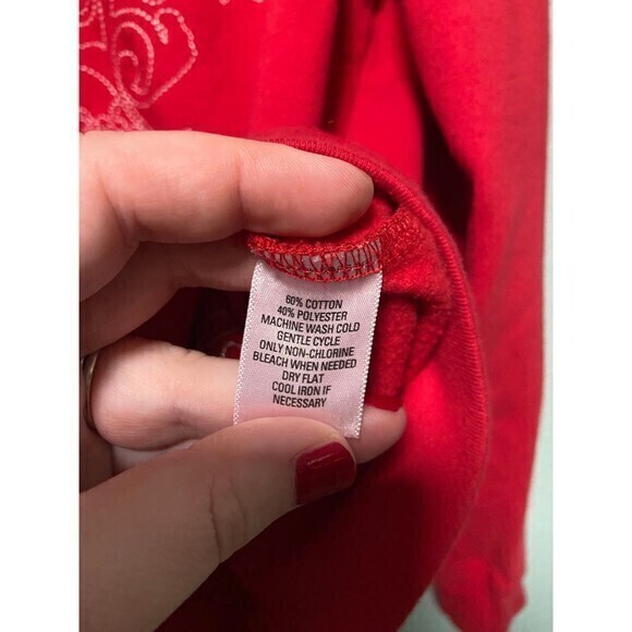 Holiday Traditions Women's Red and White Button Christmas Snowflake Sweater L - Picture 8 of 9